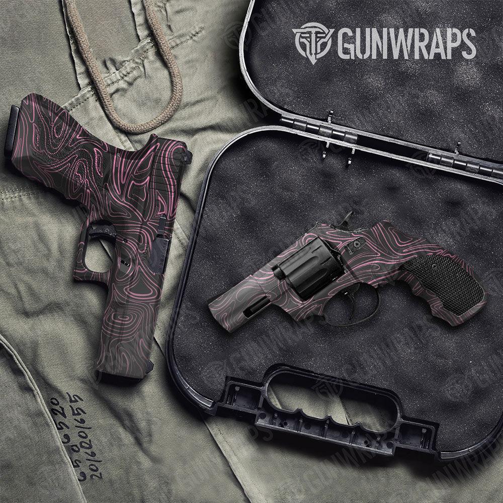 Damascus Pink Handgun Gun Skin Vinyl Wraps