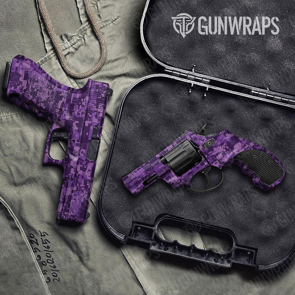 Digital Elite Purple Handgun Gun Skin Vinyl Wraps