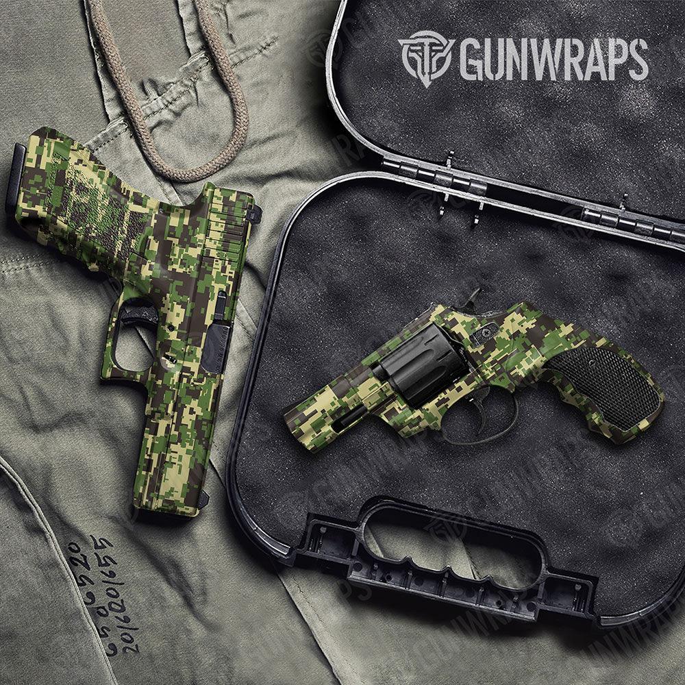 Digital Jungle Handgun Gun Skin Vinyl Wraps