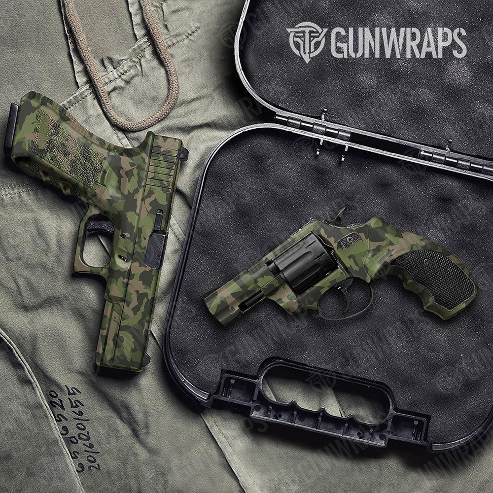 Erratic Army Green Handgun Gun Skin Vinyl Wraps