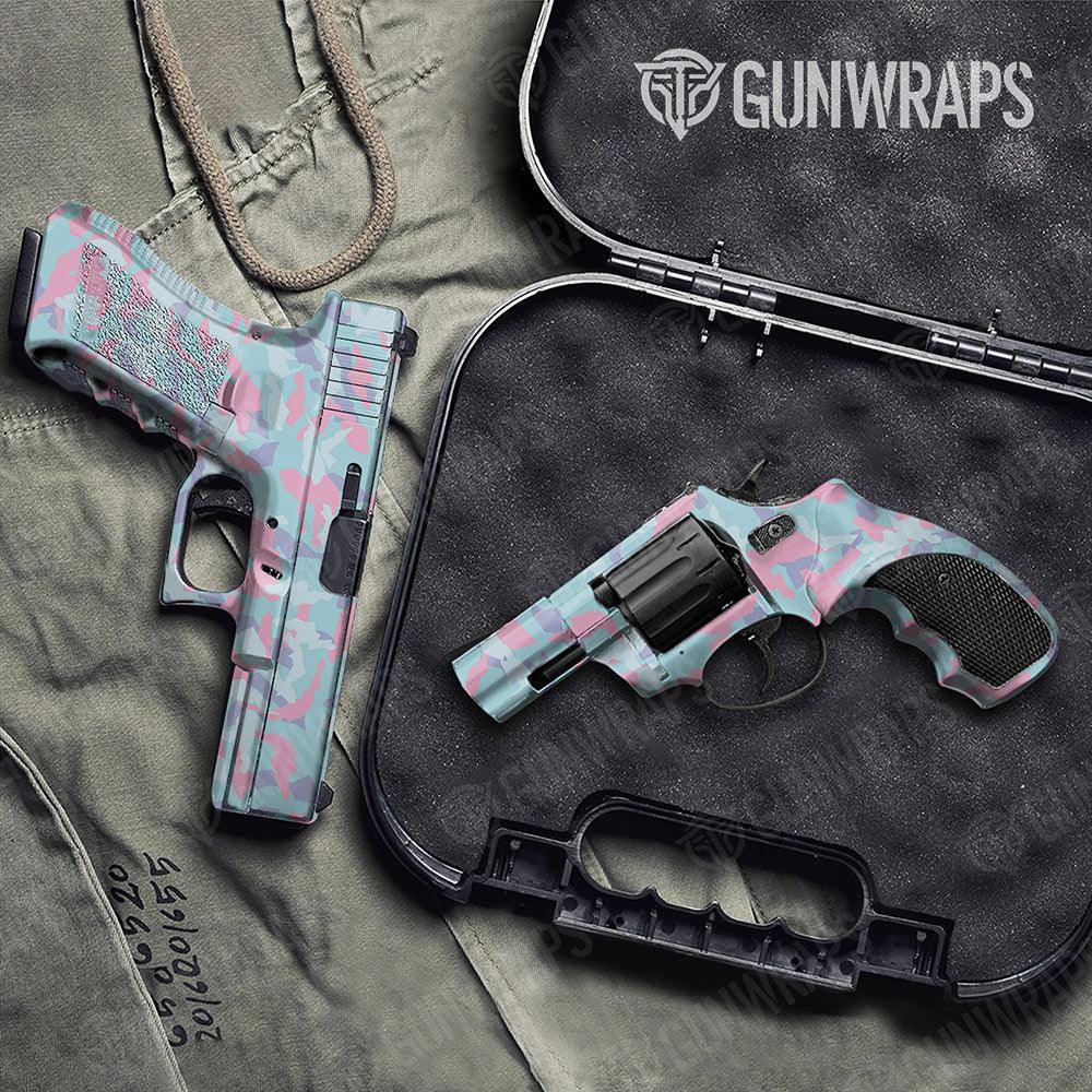 Erratic Cotton Candy Handgun Gun Skin Vinyl Wraps