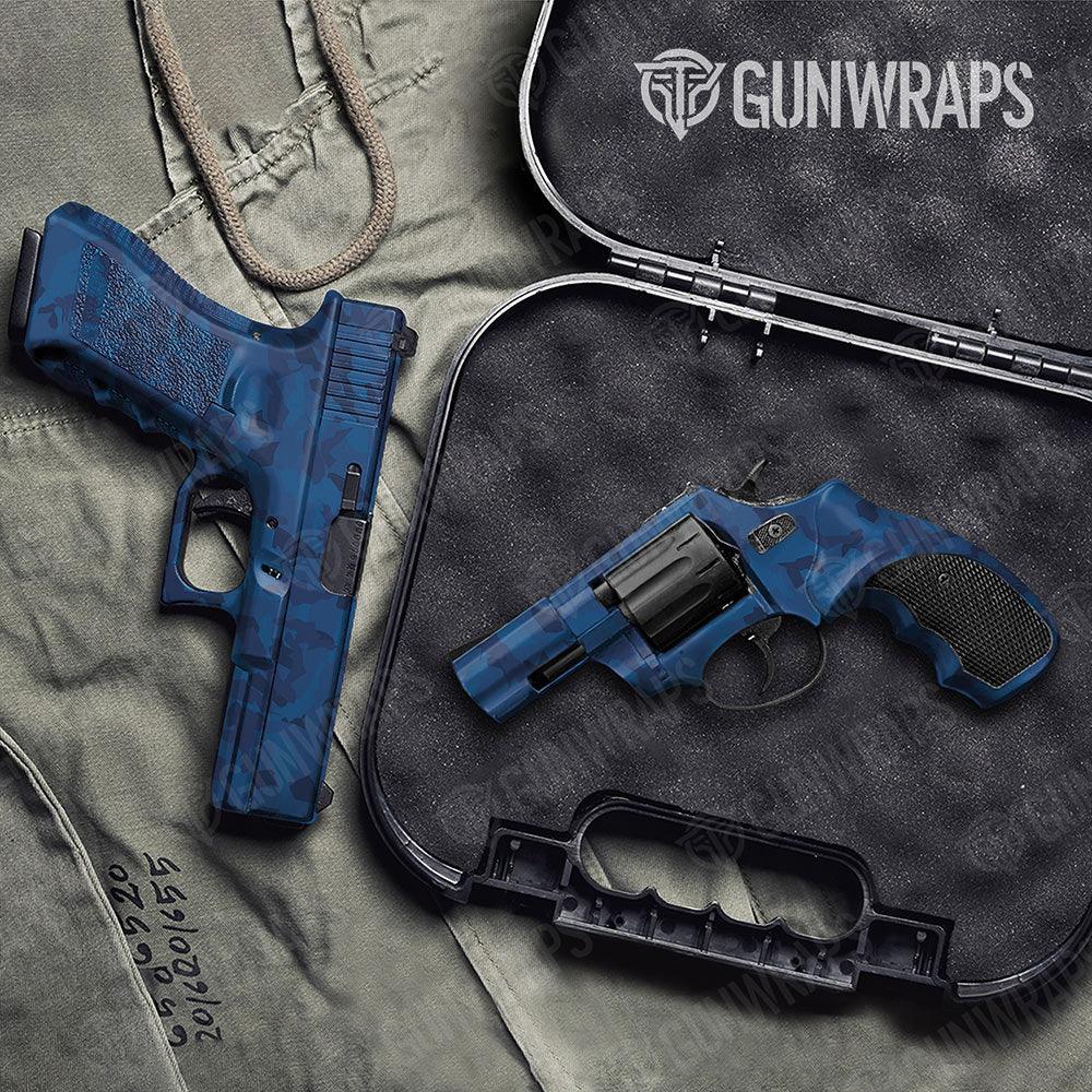 Erratic Elite Blue Handgun Gun Skin Vinyl Wraps