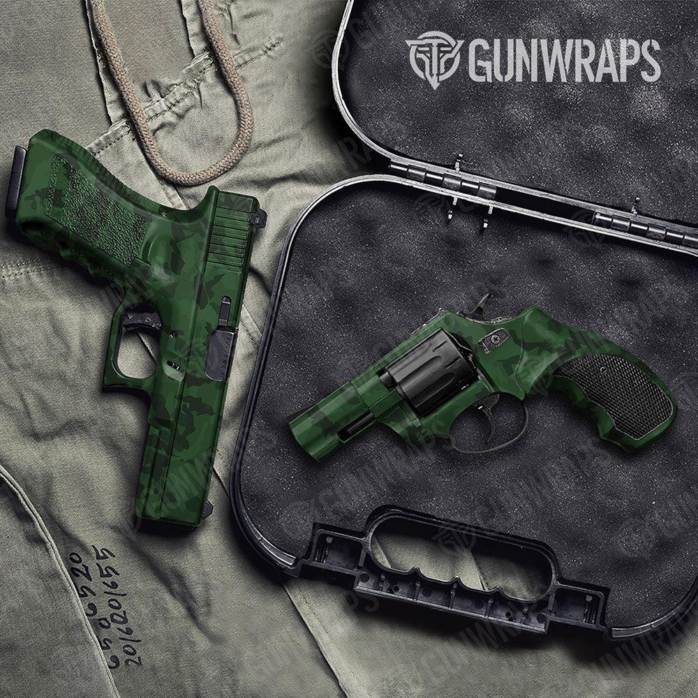 Erratic Elite Green Handgun Gun Skin Vinyl Wraps