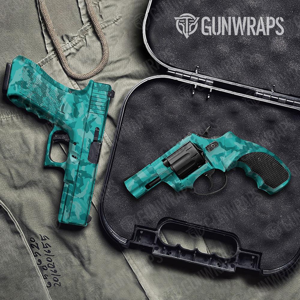Erratic Elite Tiffany Blue Handgun Gun Skin Vinyl Wraps