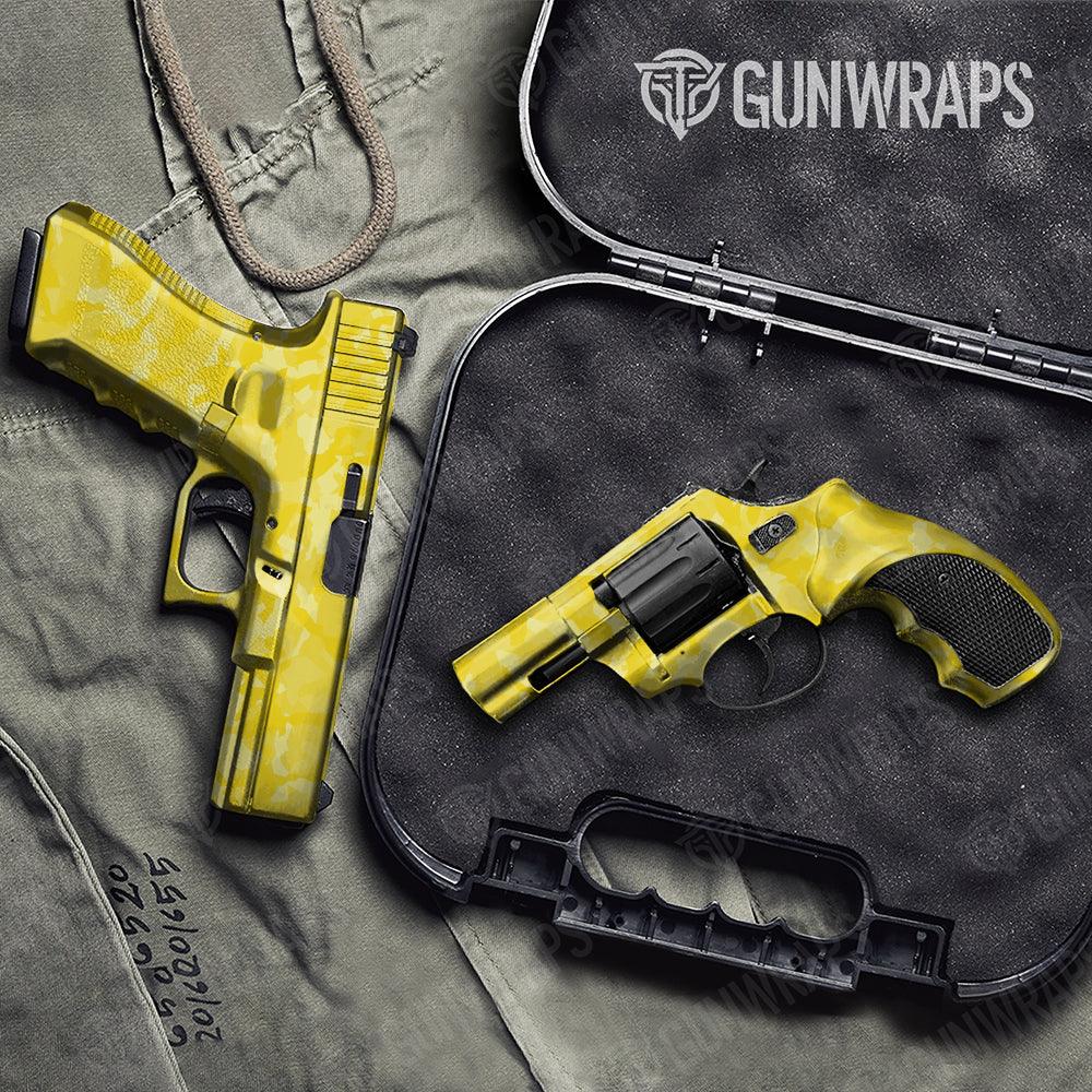 Erratic Elite Yellow Handgun Gun Skin Vinyl Wraps
