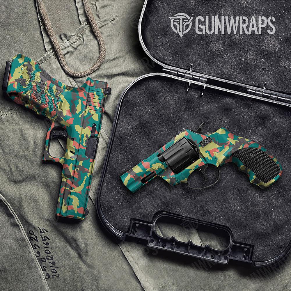 Erratic Fiesta Handgun Gun Skin Vinyl Wraps