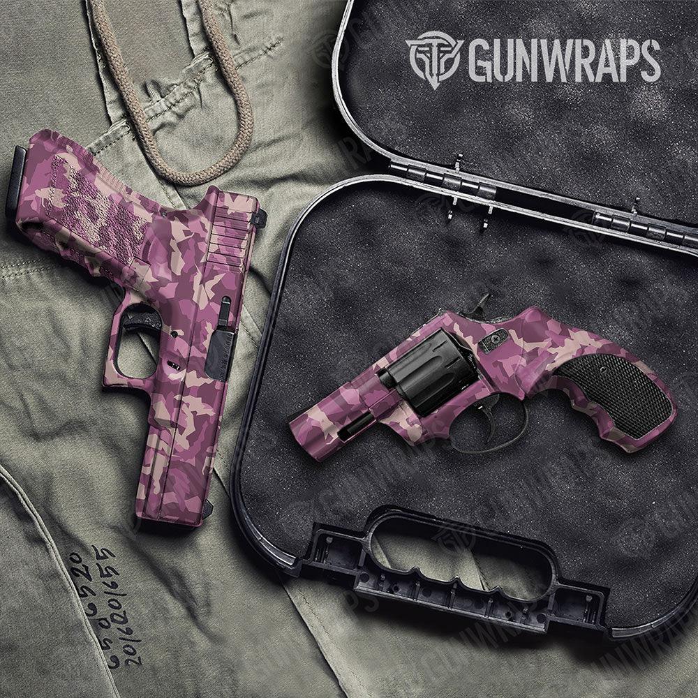 Erratic Floral Handgun Gun Skin Vinyl Wraps