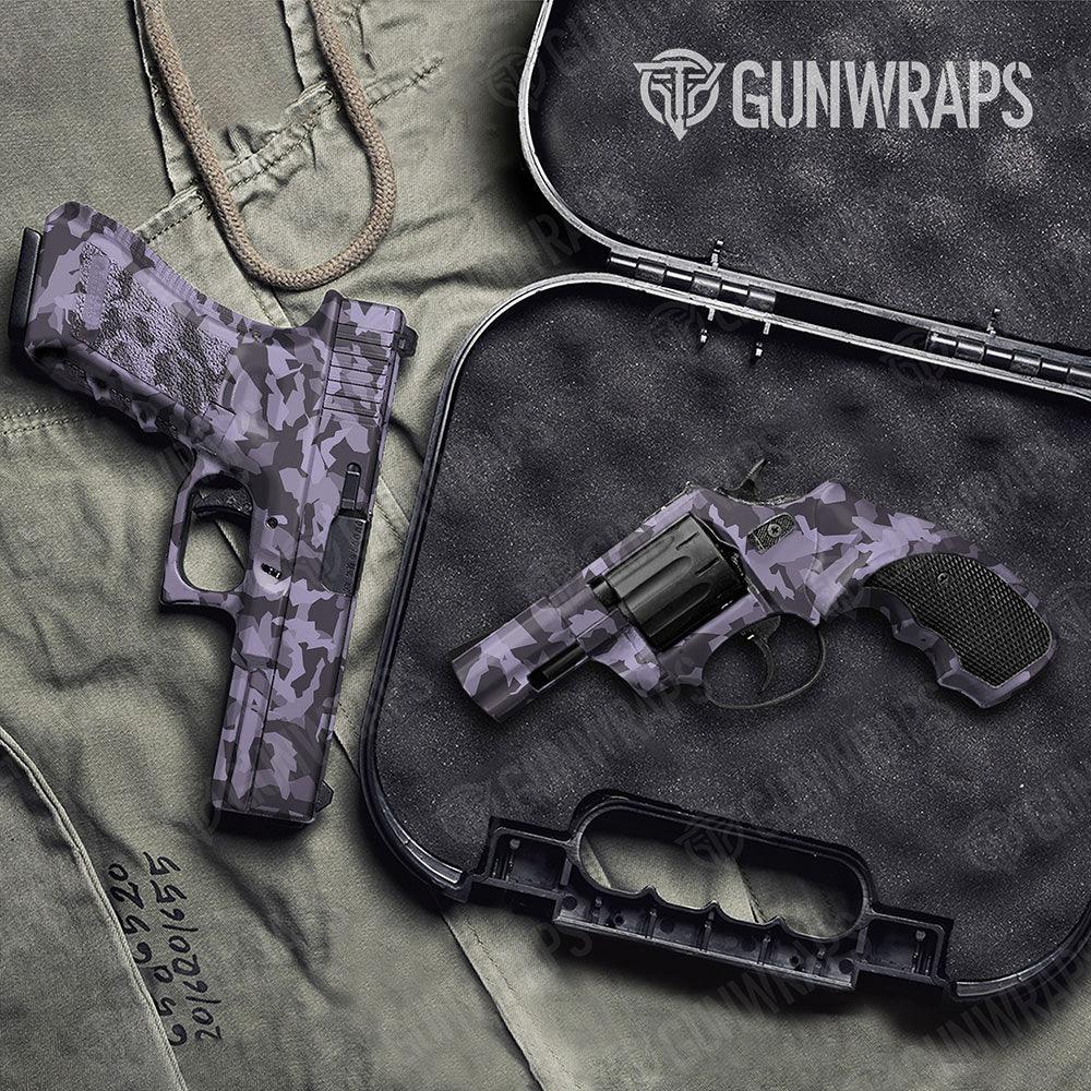 Erratic Lilac Handgun Gun Skin Vinyl Wraps