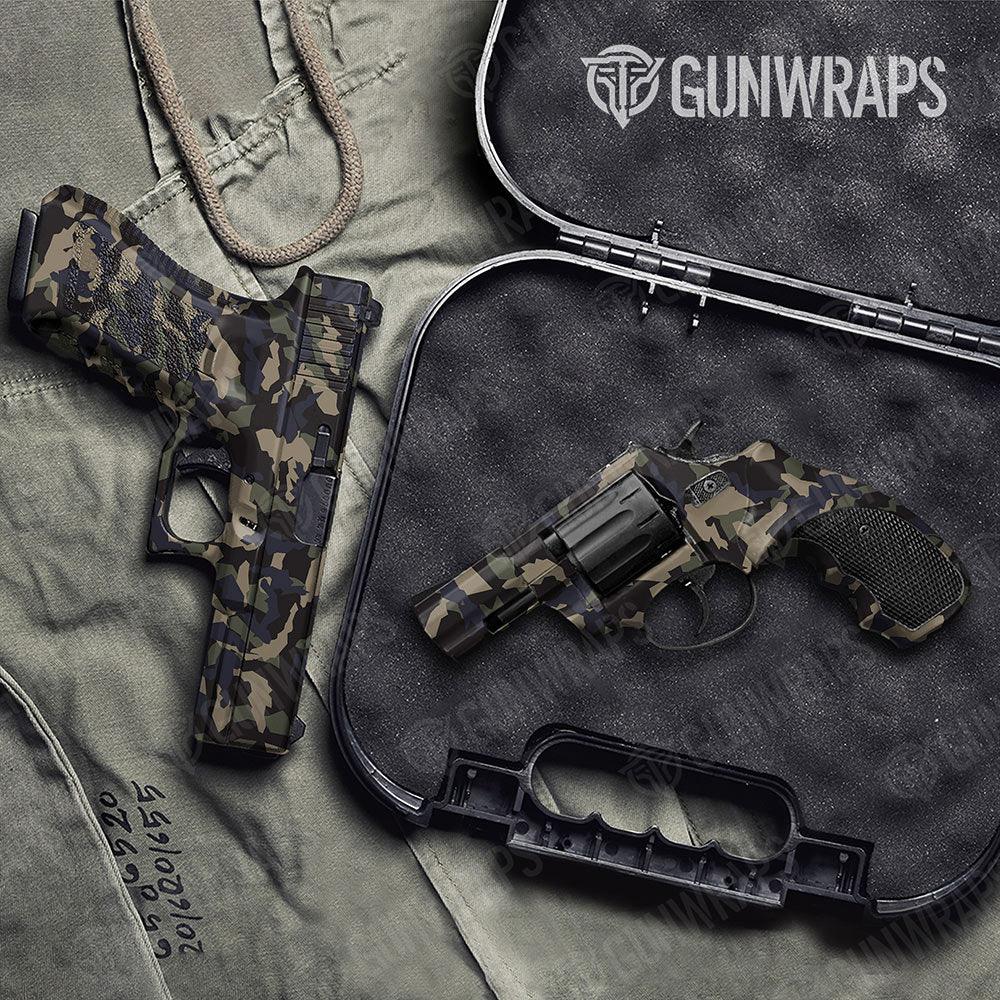 Erratic Militant Blue Handgun Gun Skin Vinyl Wraps