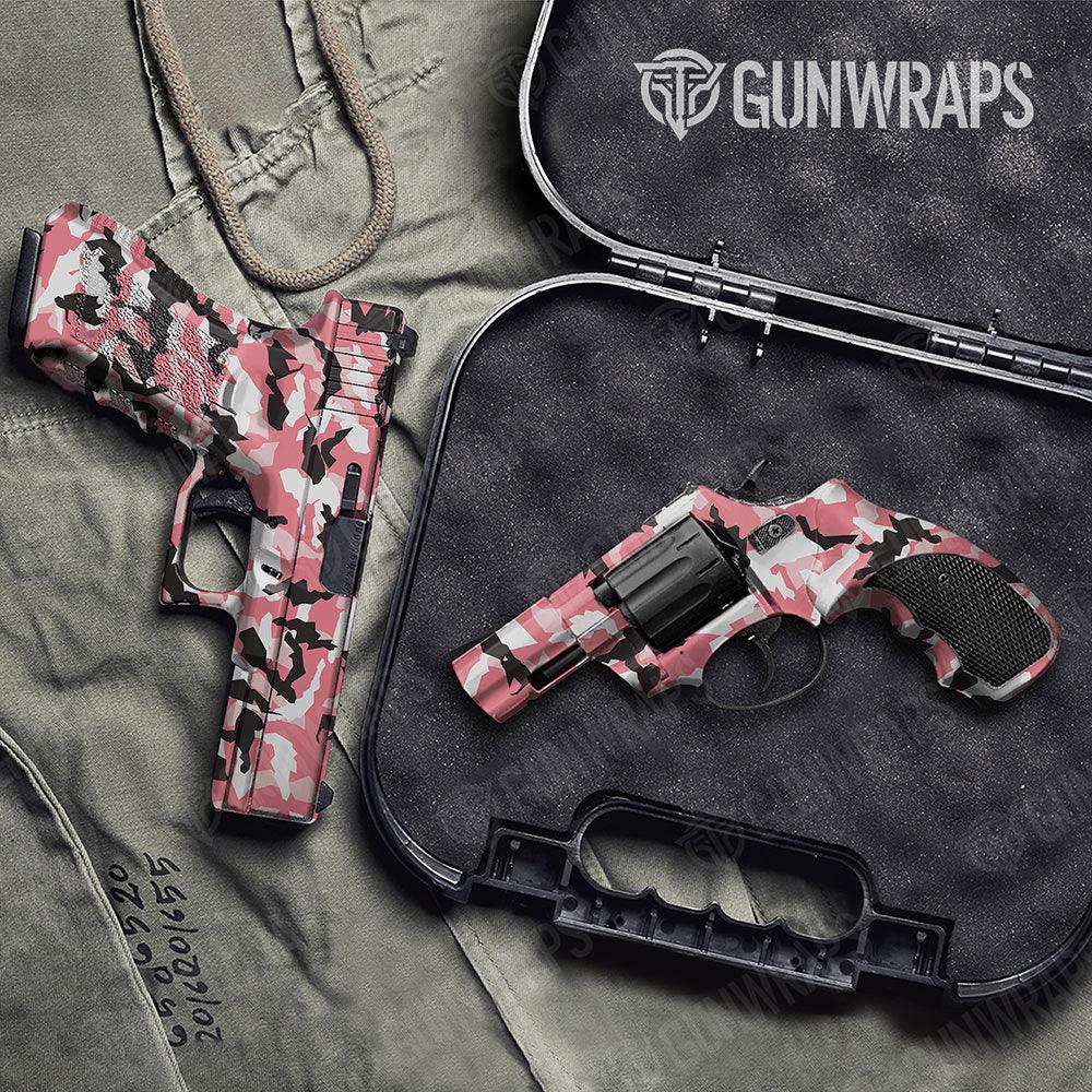 Erratic Pink Handgun Gun Skin Vinyl Wraps