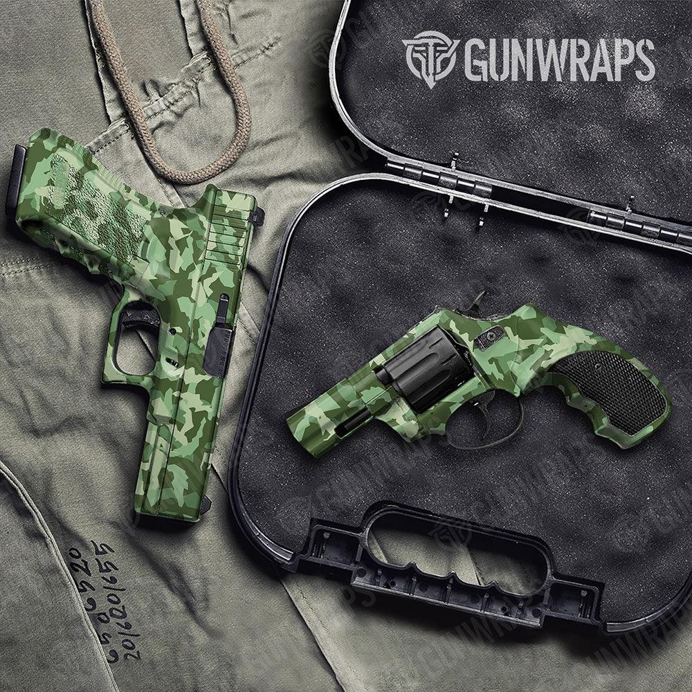 Erratic Pistachio Handgun Gun Skin Vinyl Wraps