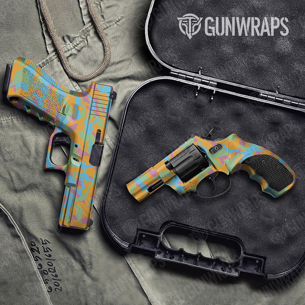 Erratic Sherbert Handgun Gun Skin Vinyl Wraps