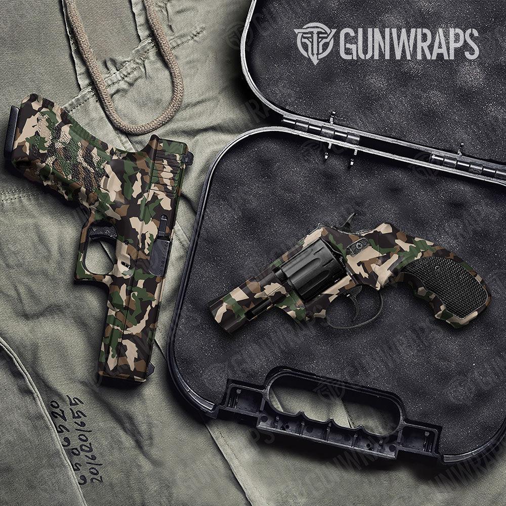 Erratic Woodland Handgun Gun Skin Vinyl Wraps