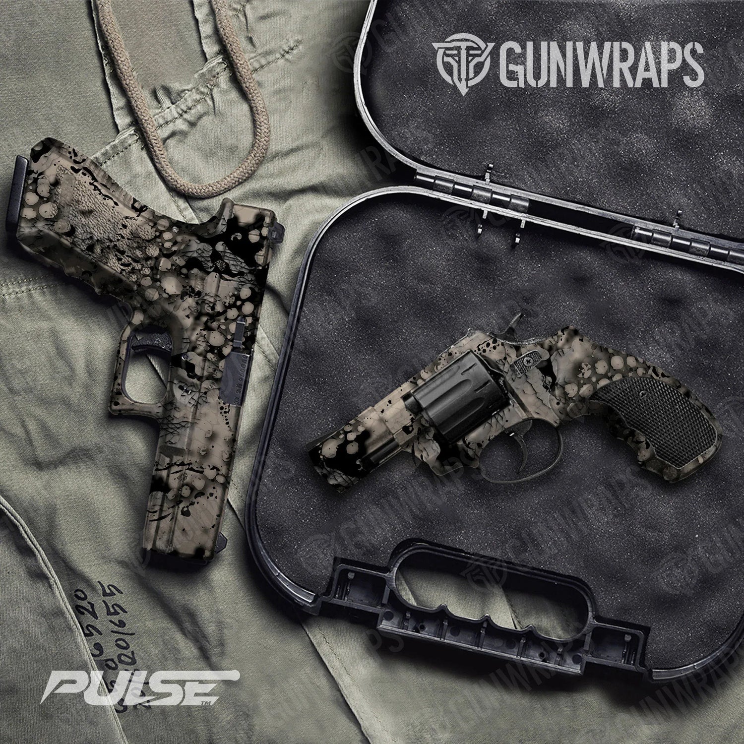 Pulse Apocalyptic Handgun Gun Skin Vinyl Wraps
