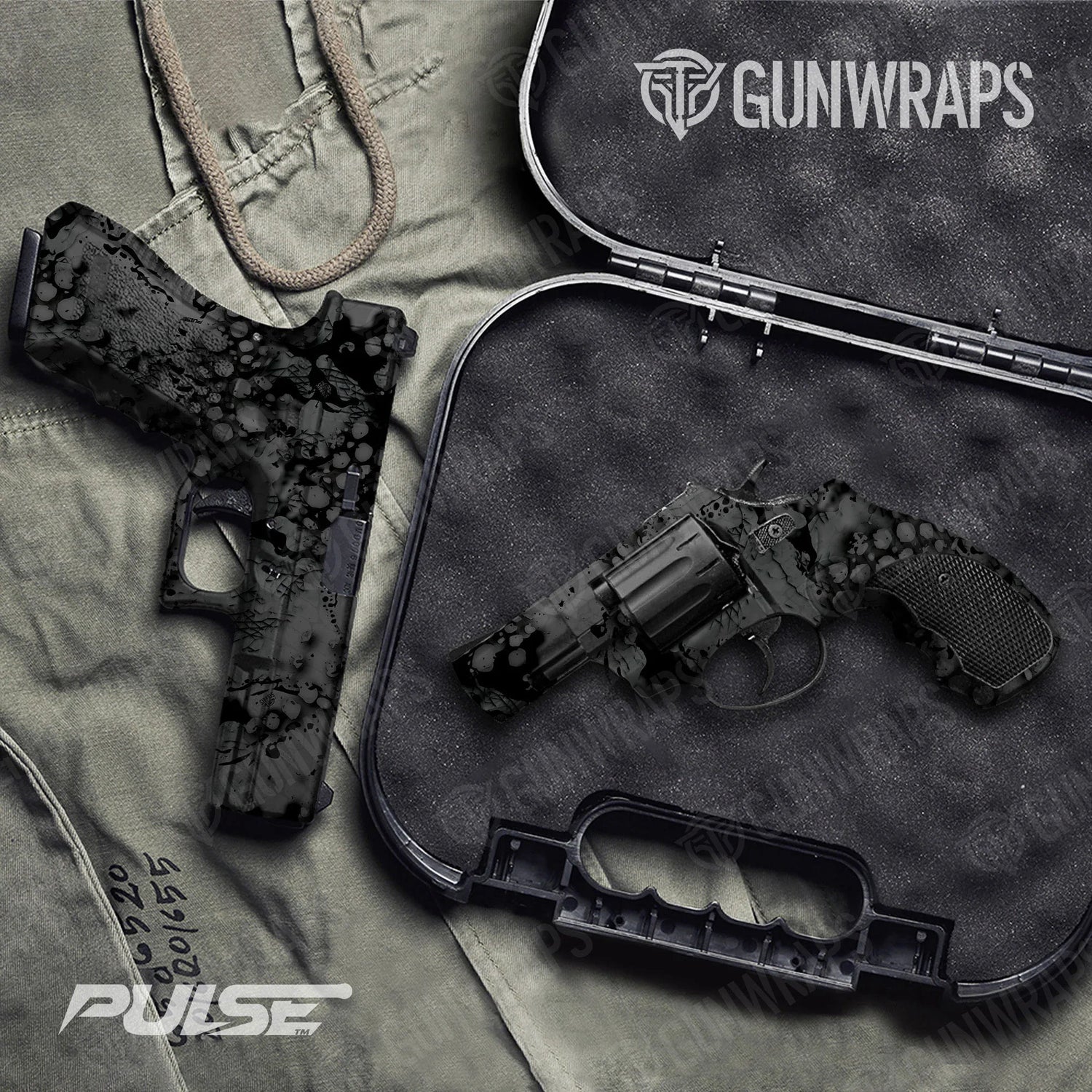 Pulse Midnight Handgun Gun Skin Vinyl Wraps