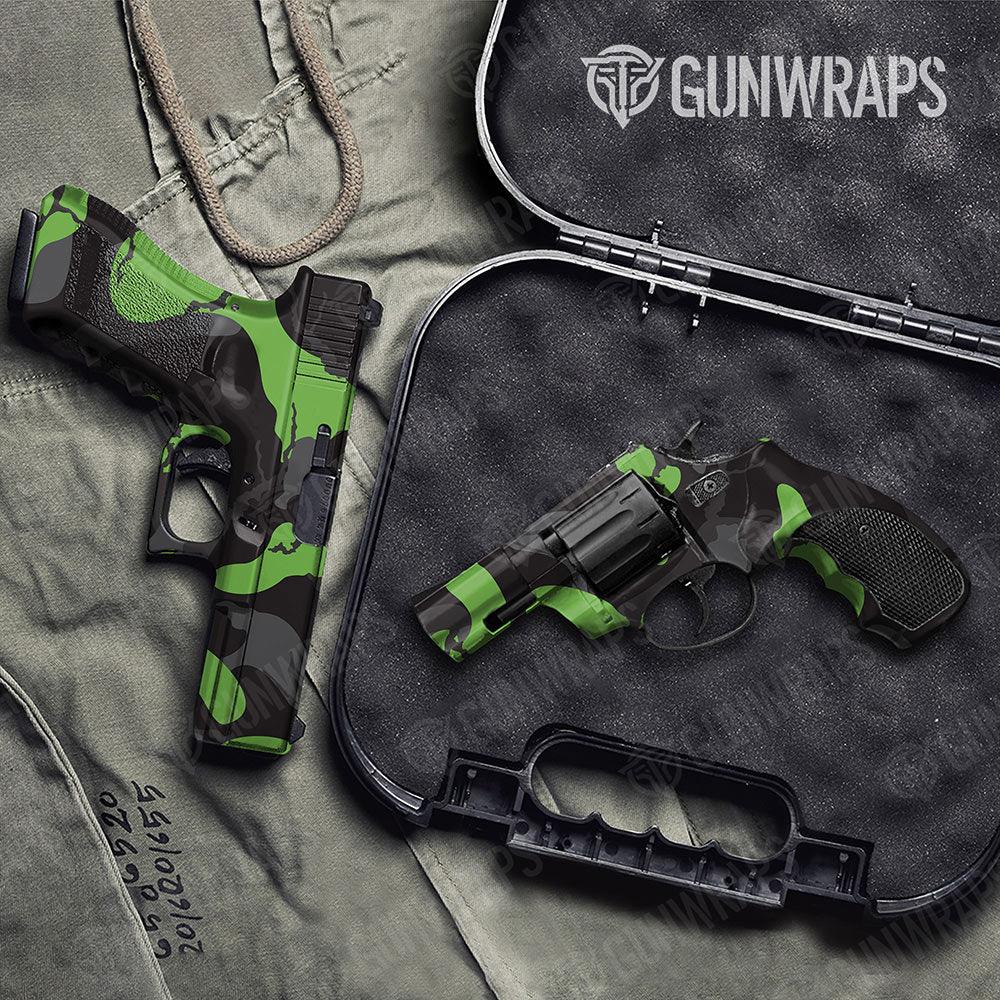 Ragged Metro Green Handgun Gun Skin Vinyl Wraps