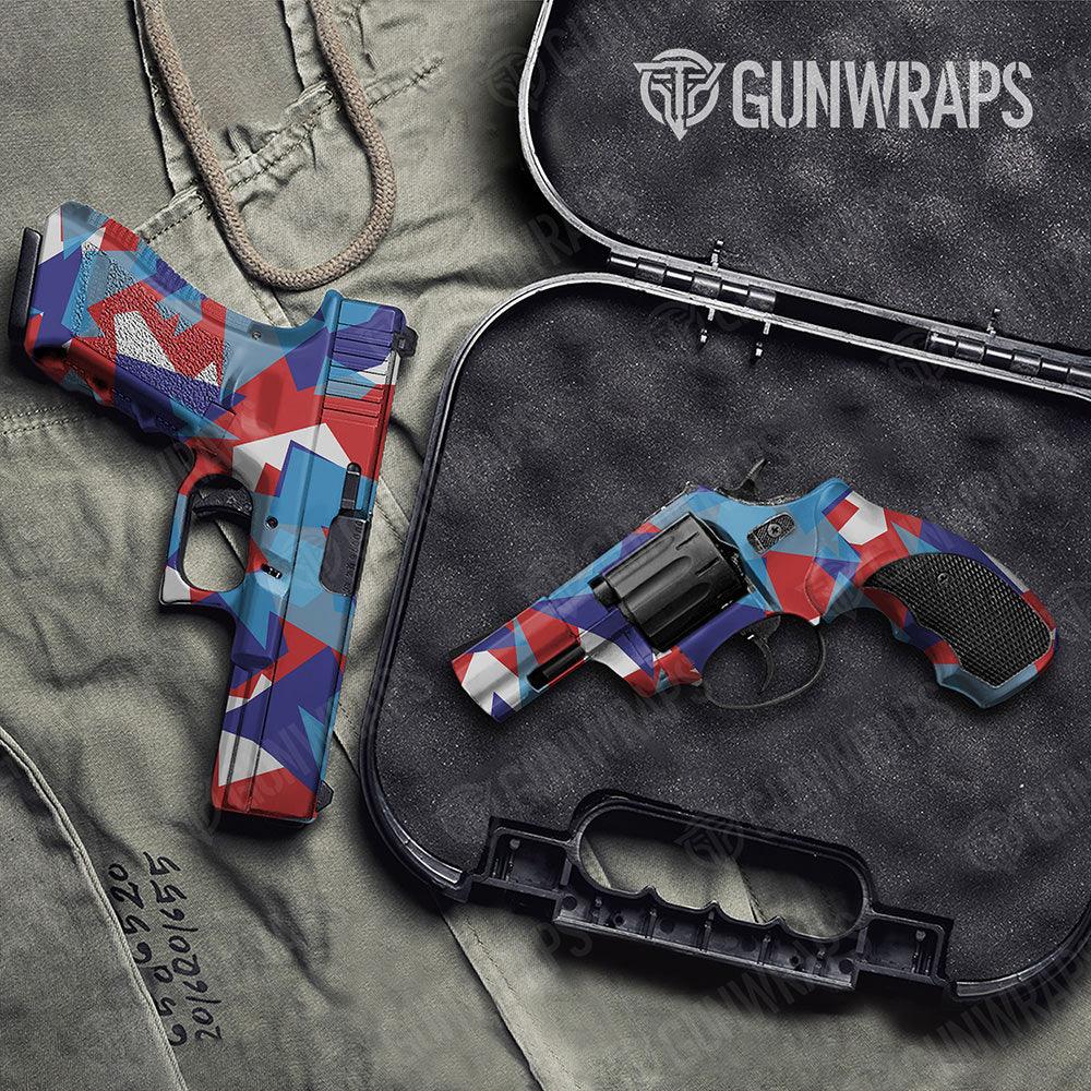 Shattered M Series Handgun Gun Skin Vinyl Wraps