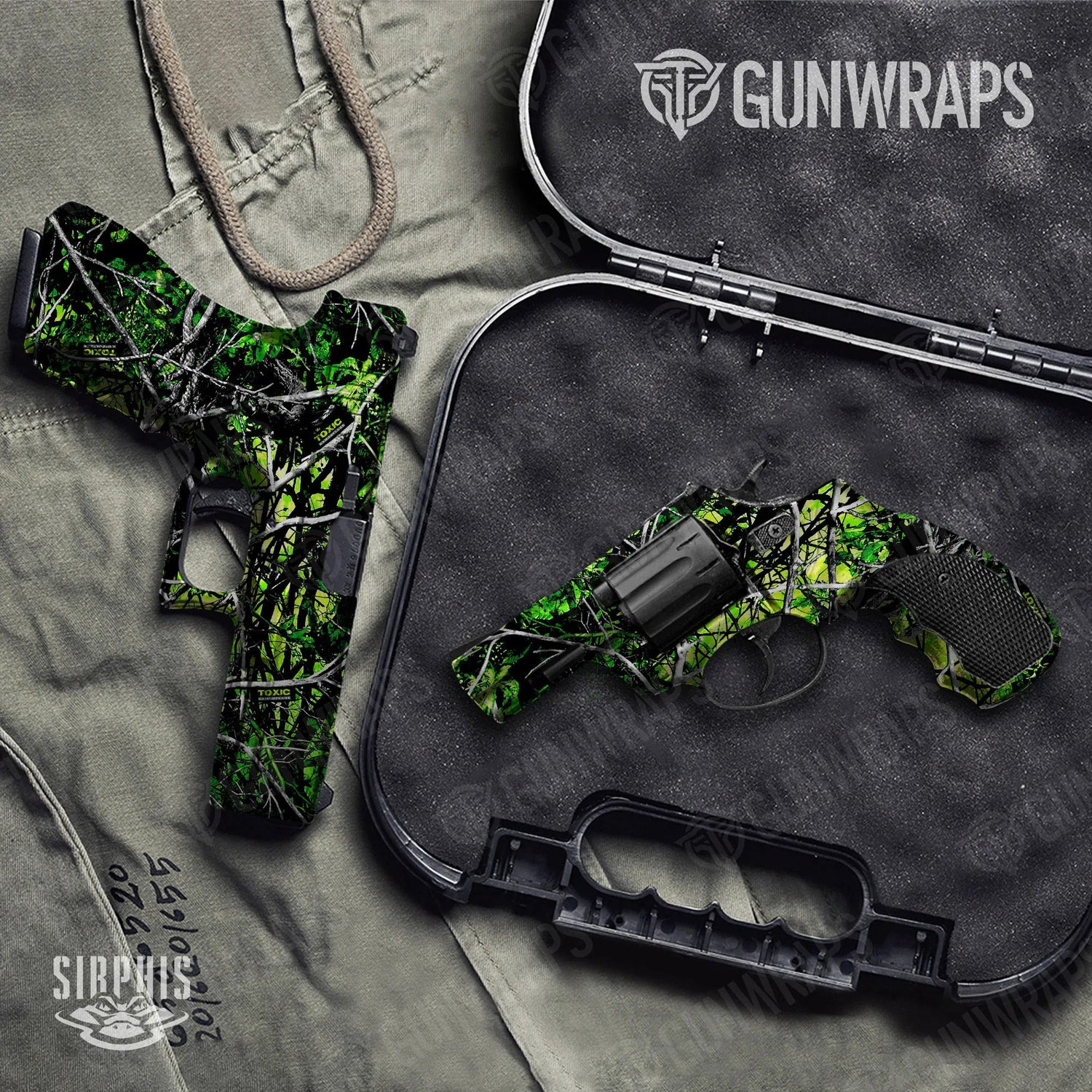 Sirphis Toxic Handgun Gun Skin Vinyl Wraps