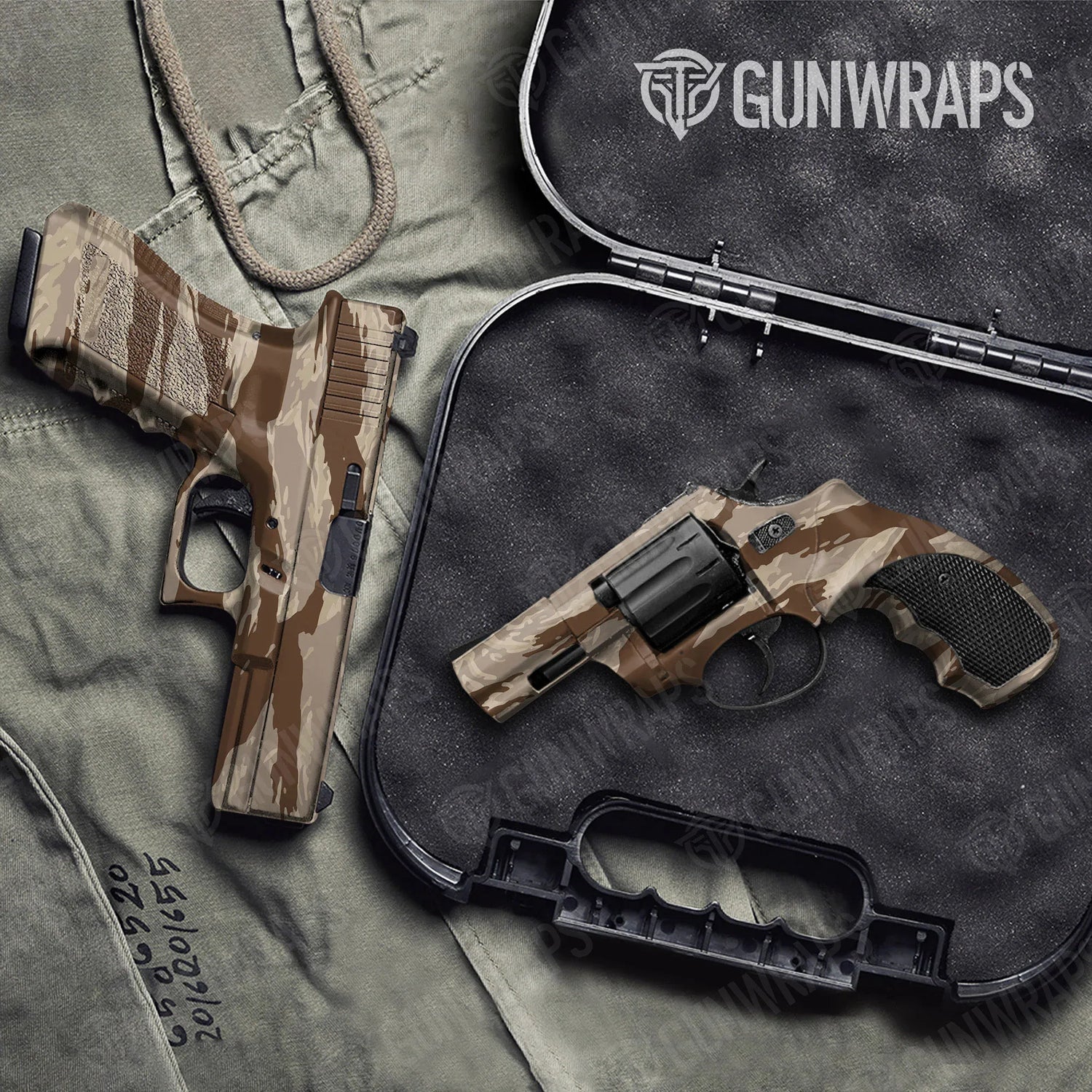 Vietnam Tiger Stripe Desert Handgun Gun Skin Vinyl Wraps