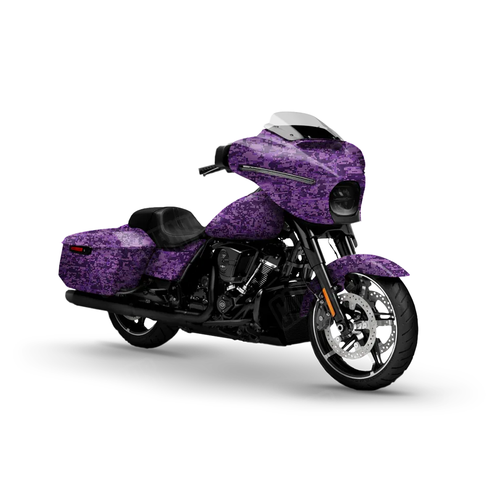 Digital Elite Purple Motorcycle Wraps