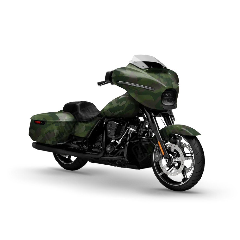 Erratic Army Dark Green Motorcycle Wraps