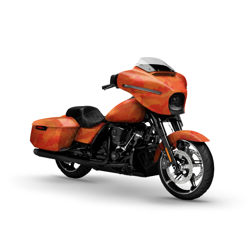 Erratic Elite Orange Motorcycle Wraps