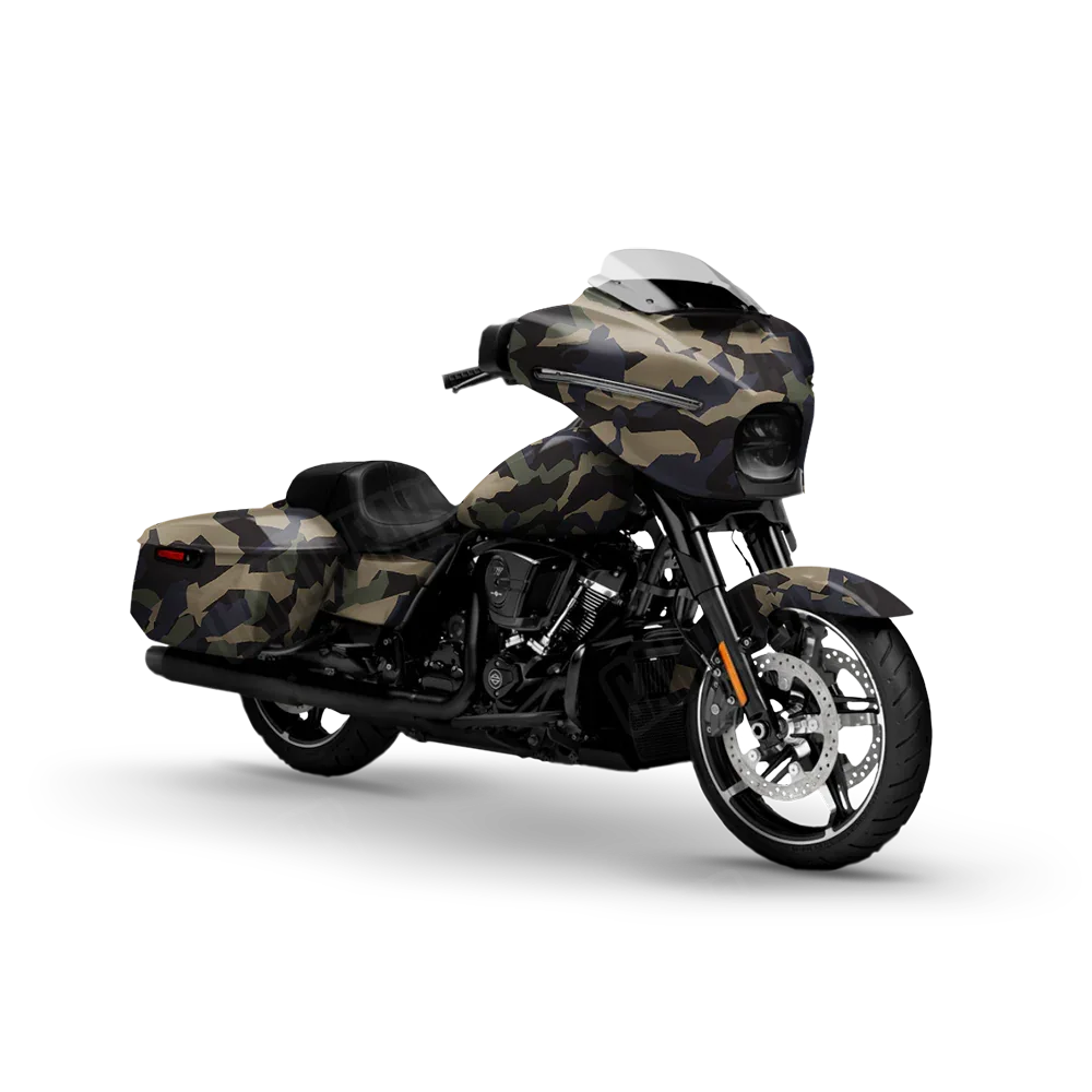 Erratic Militant Blue Motorcycle Wraps