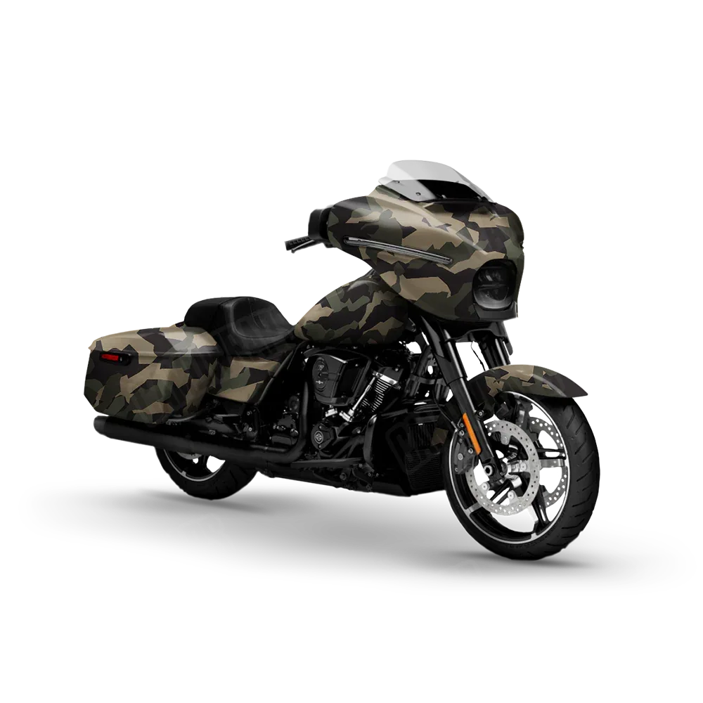 Erratic Militant Green Motorcycle Wraps
