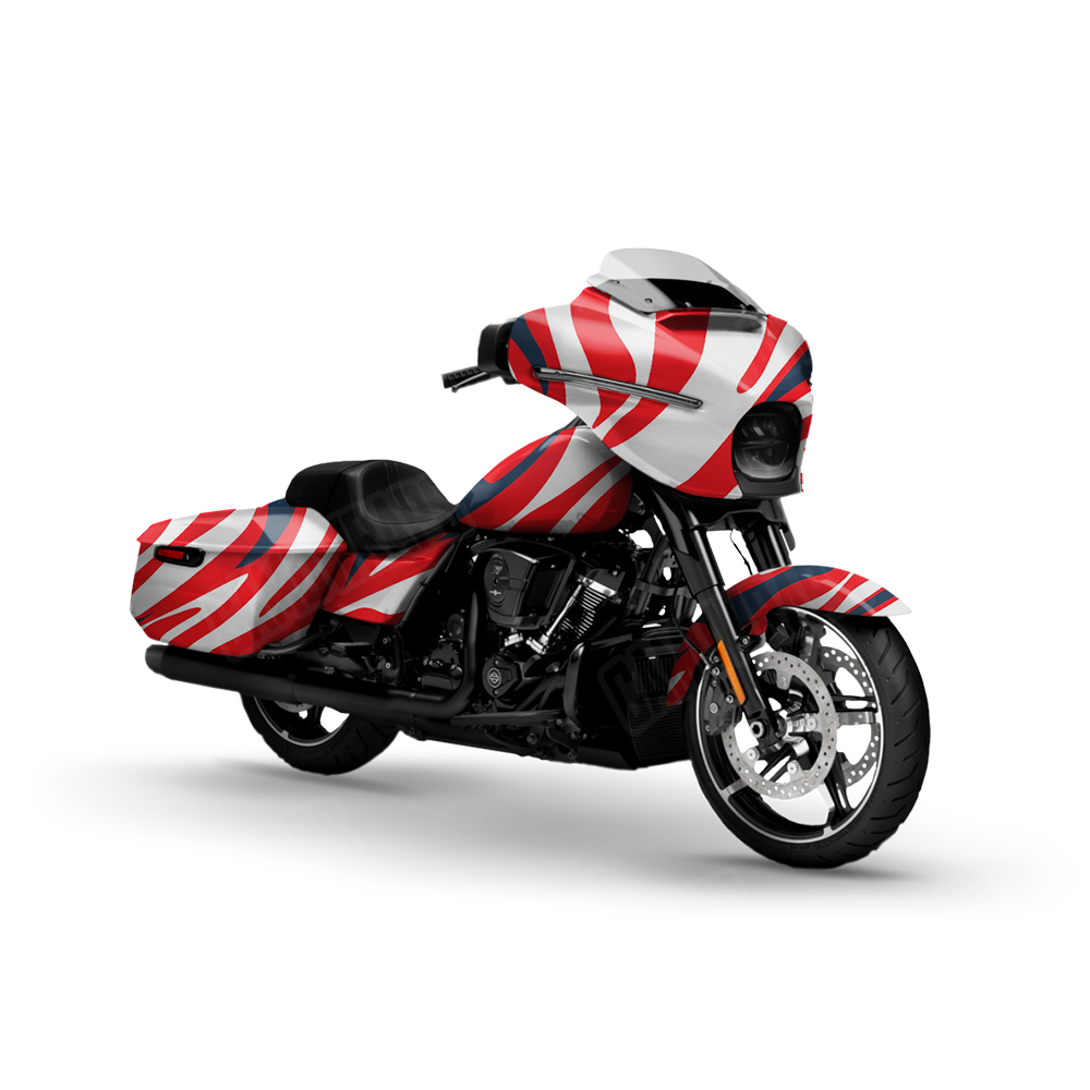 Fun Stripe America Motorcycle Wraps