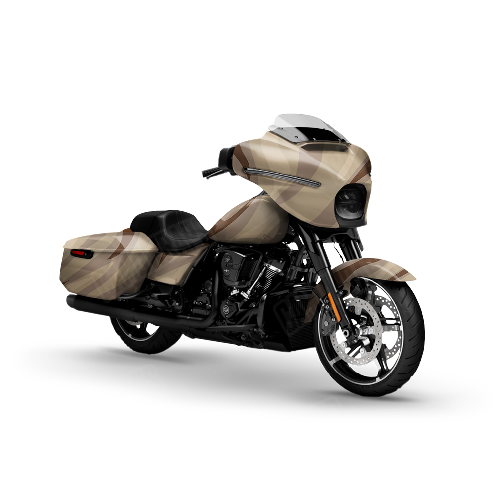 Fun Stripe Desert Motorcycle Wraps