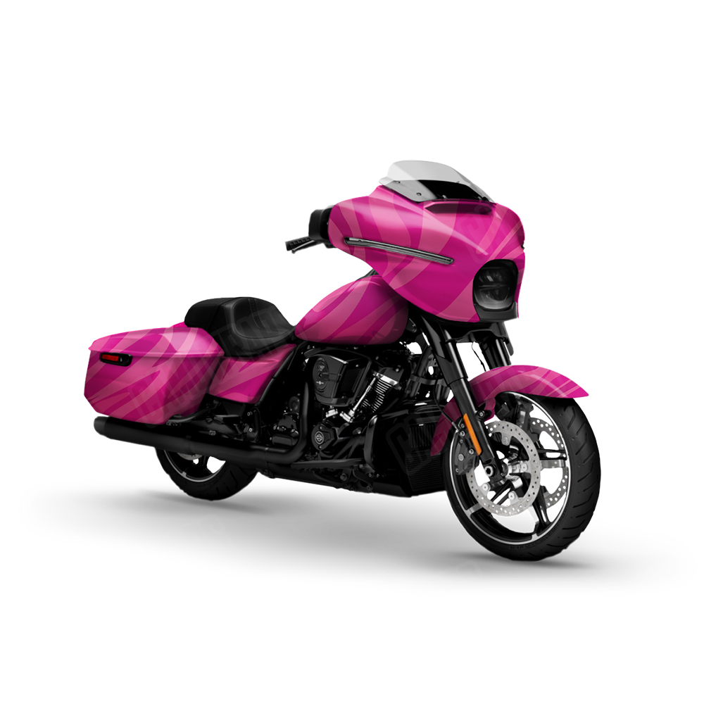 Fun Stripe Elite Magenta Motorcycle Wraps
