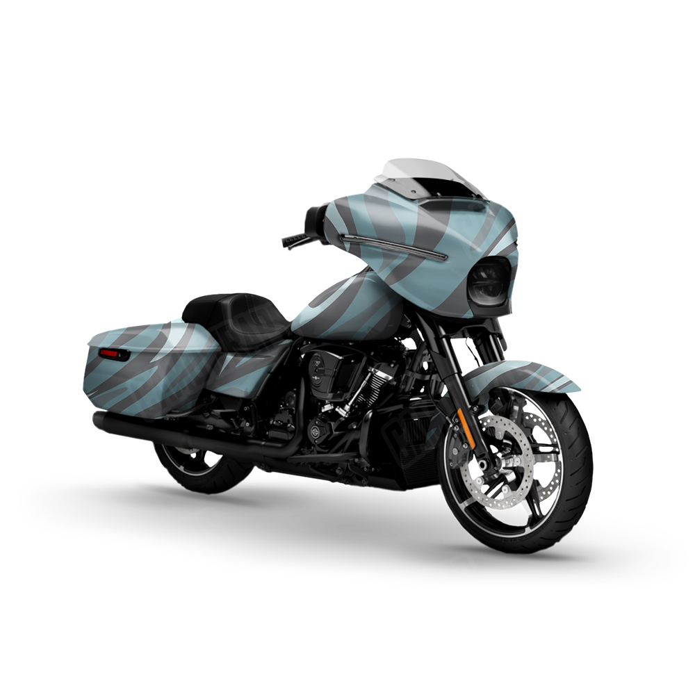 Fun Stripe Overcast Motorcycle Wraps