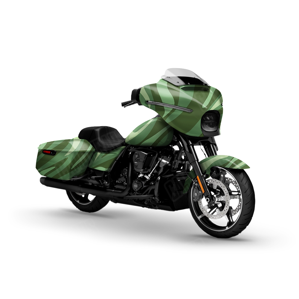 Fun Stripe Pistachio Motorcycle Wraps