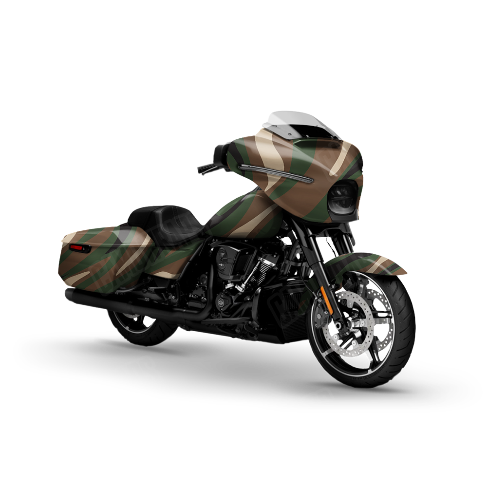 Fun Stripe Woodland Motorcycle Wraps