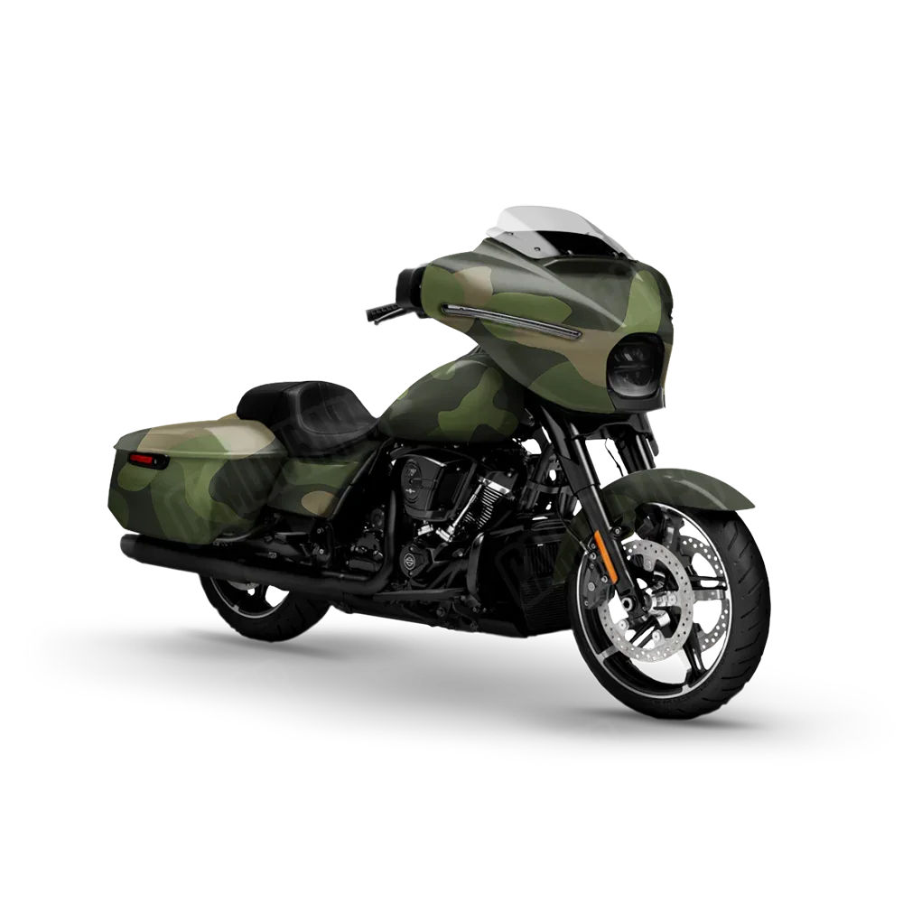 Classic Army Green Motorcycle Wraps
