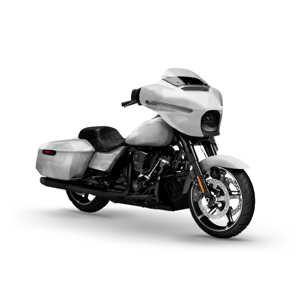 Classic Elite White Motorcycle Wraps