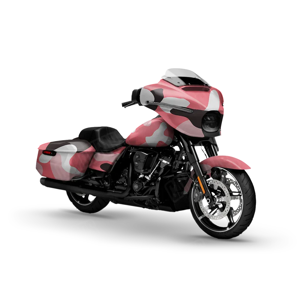 Classic Pink Motorcycle Wraps