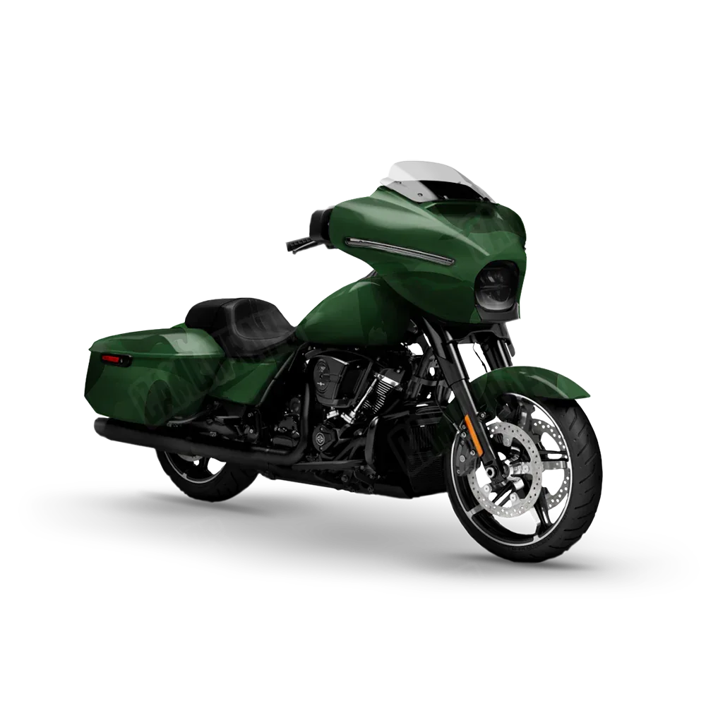 Ragged Elite Green Motorcycle Wraps