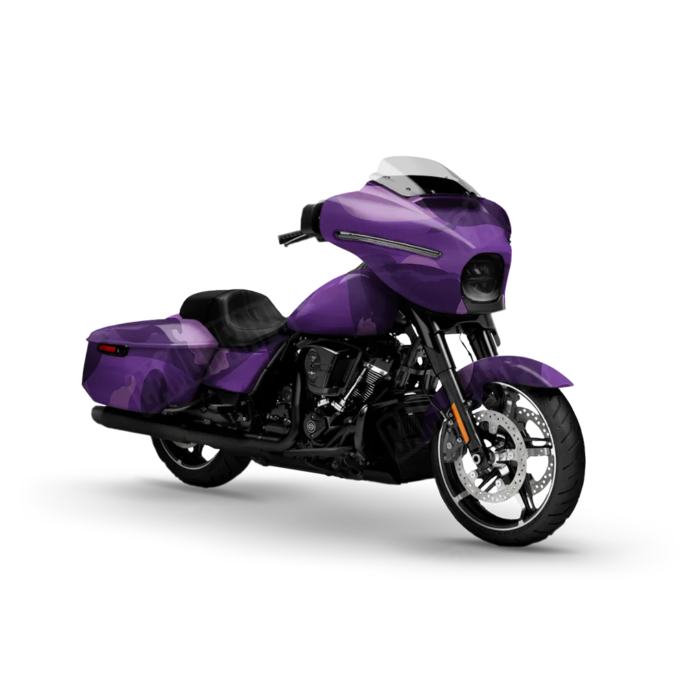 Ragged Elite Purple Motorcycle Wraps