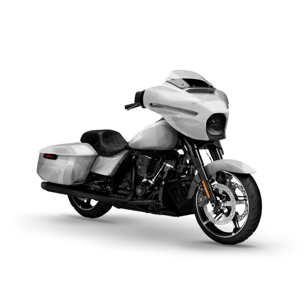 Ragged Elite White Motorcycle Wraps