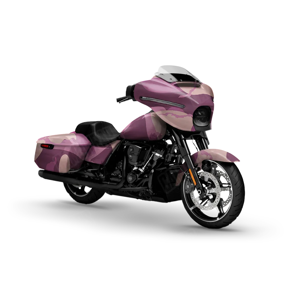 Ragged Floral Motorcycle Wraps