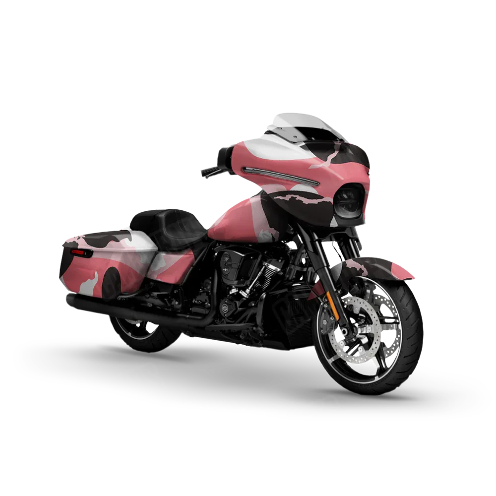 Ragged Pink Motorcycle Wraps