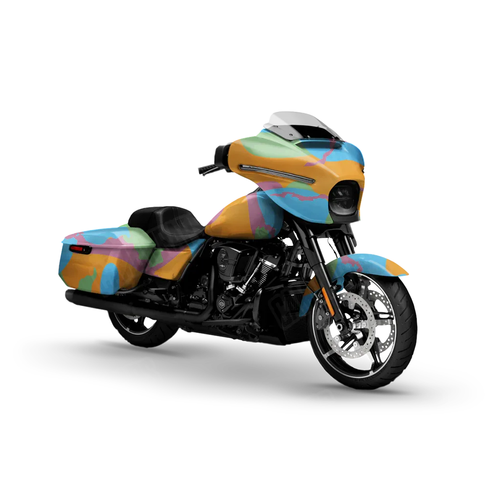 Ragged Sherbert Motorcycle Wraps