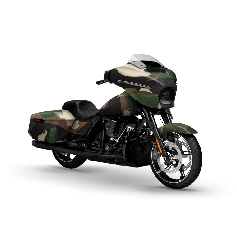 Ragged Woodland Motorcycle Wraps
