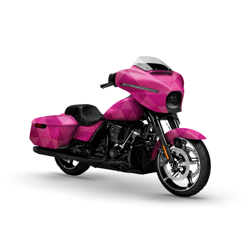 Triangle Elite Magenta Motorcycle Wraps