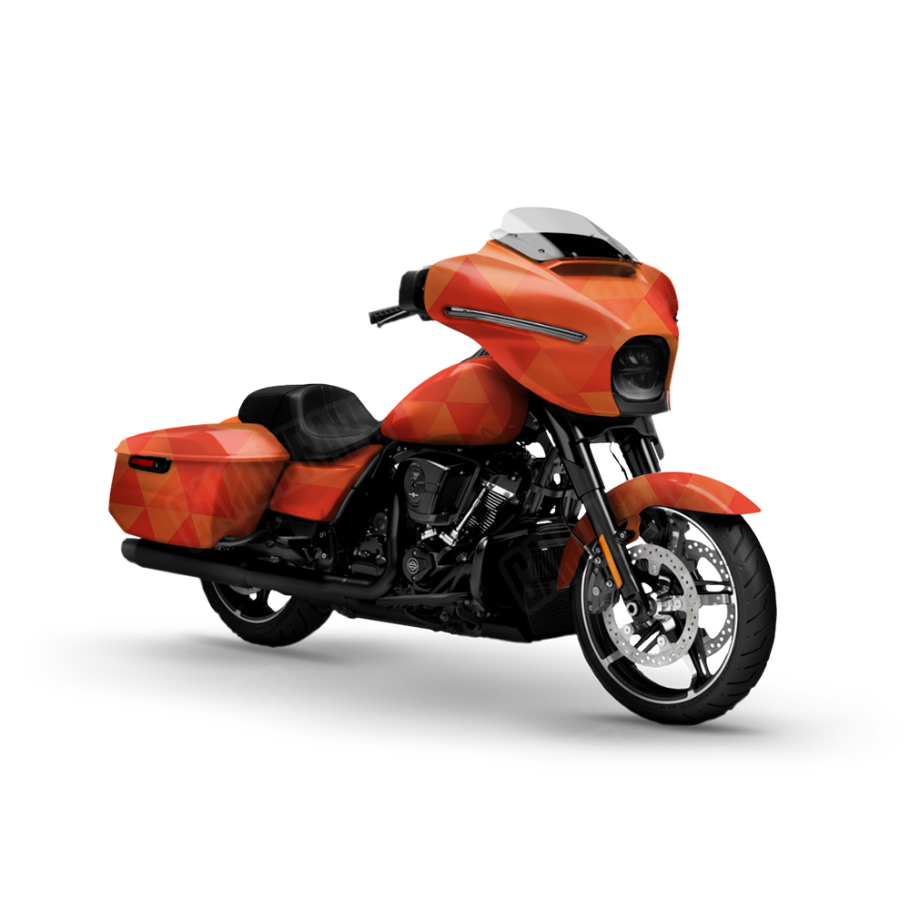 Triangle Elite Orange Motorcycle Wraps