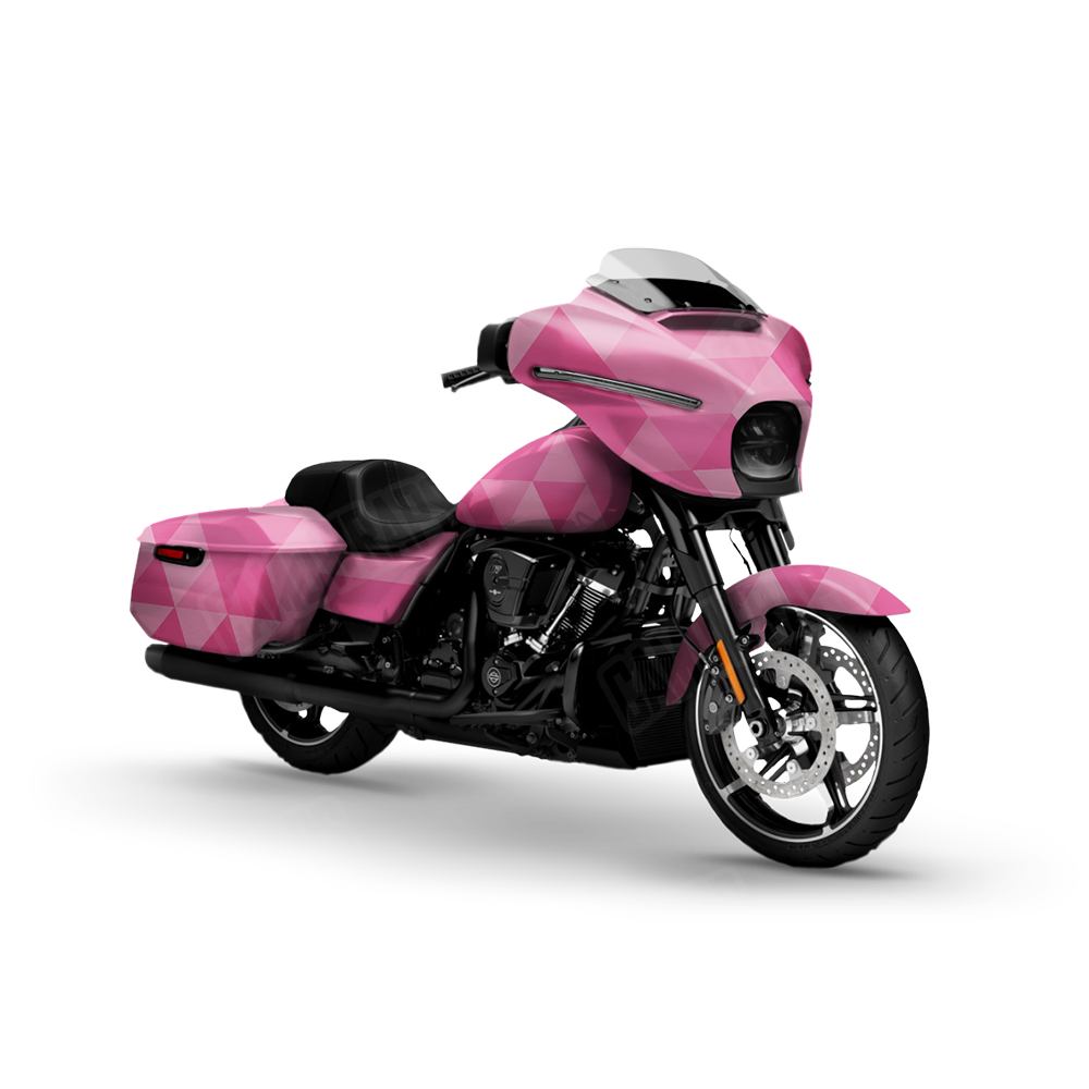 Triangle Elite Pink Motorcycle Wraps