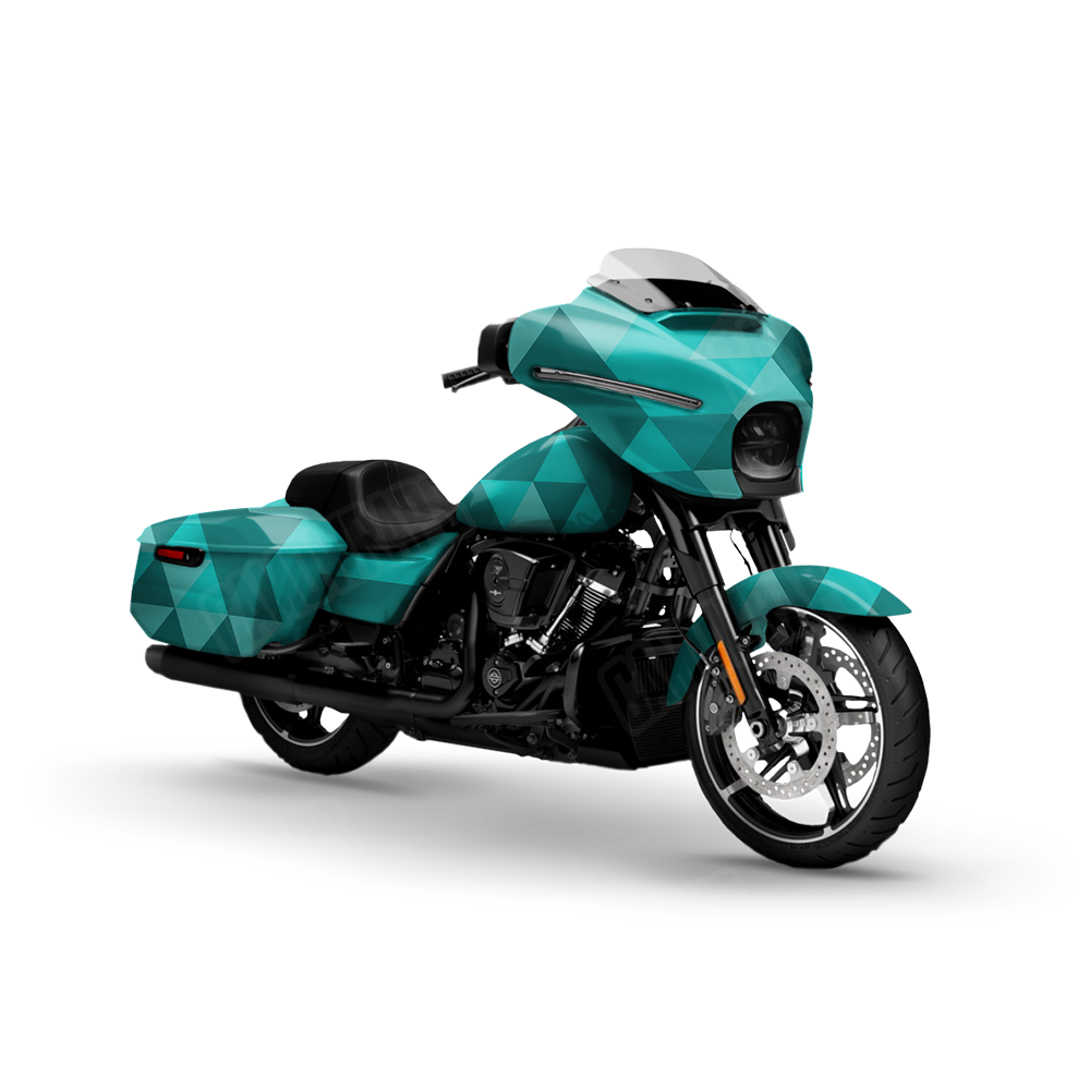 Triangle Elite Tiffany Blue Motorcycle Wraps