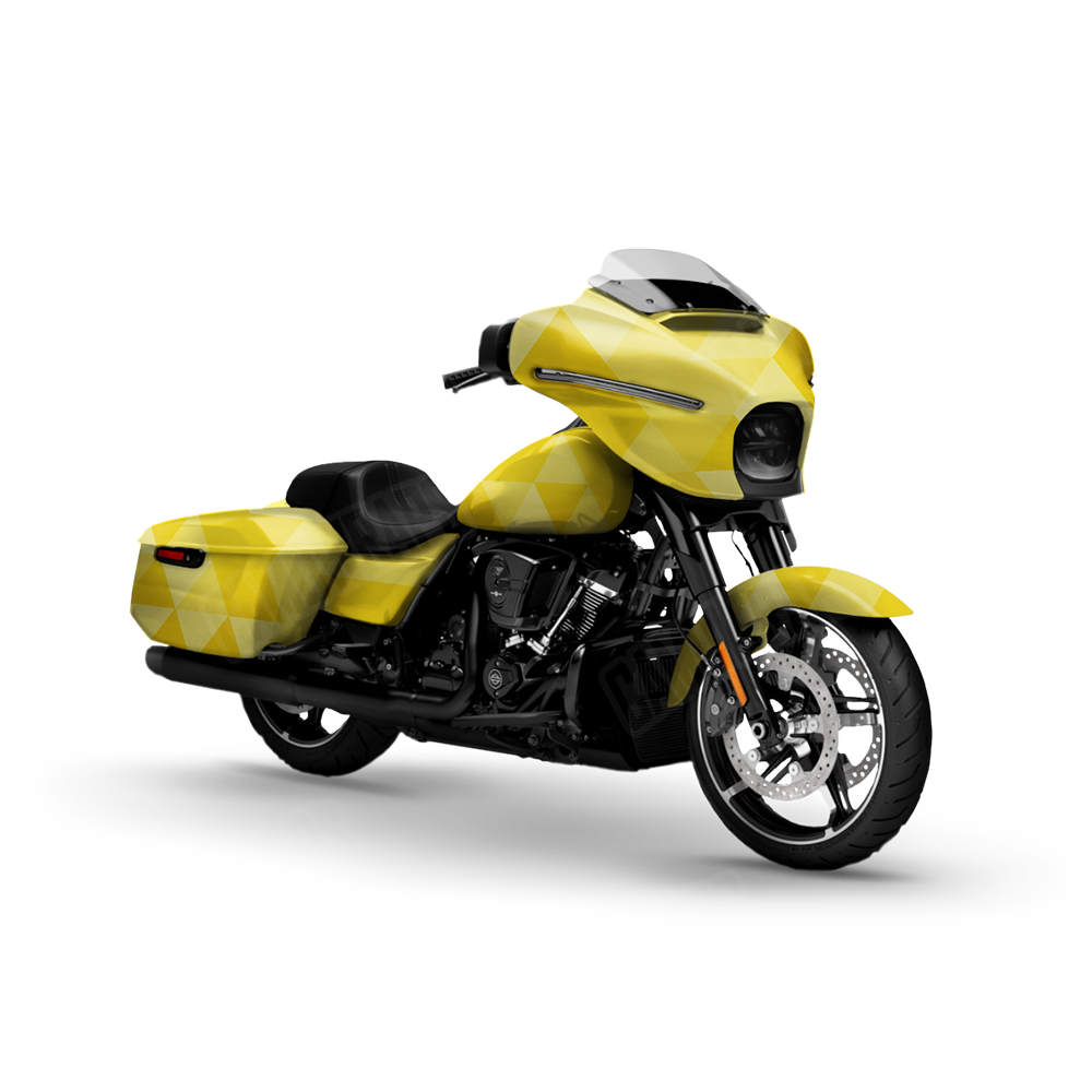 Triangle Elite Yellow Motorcycle Wraps
