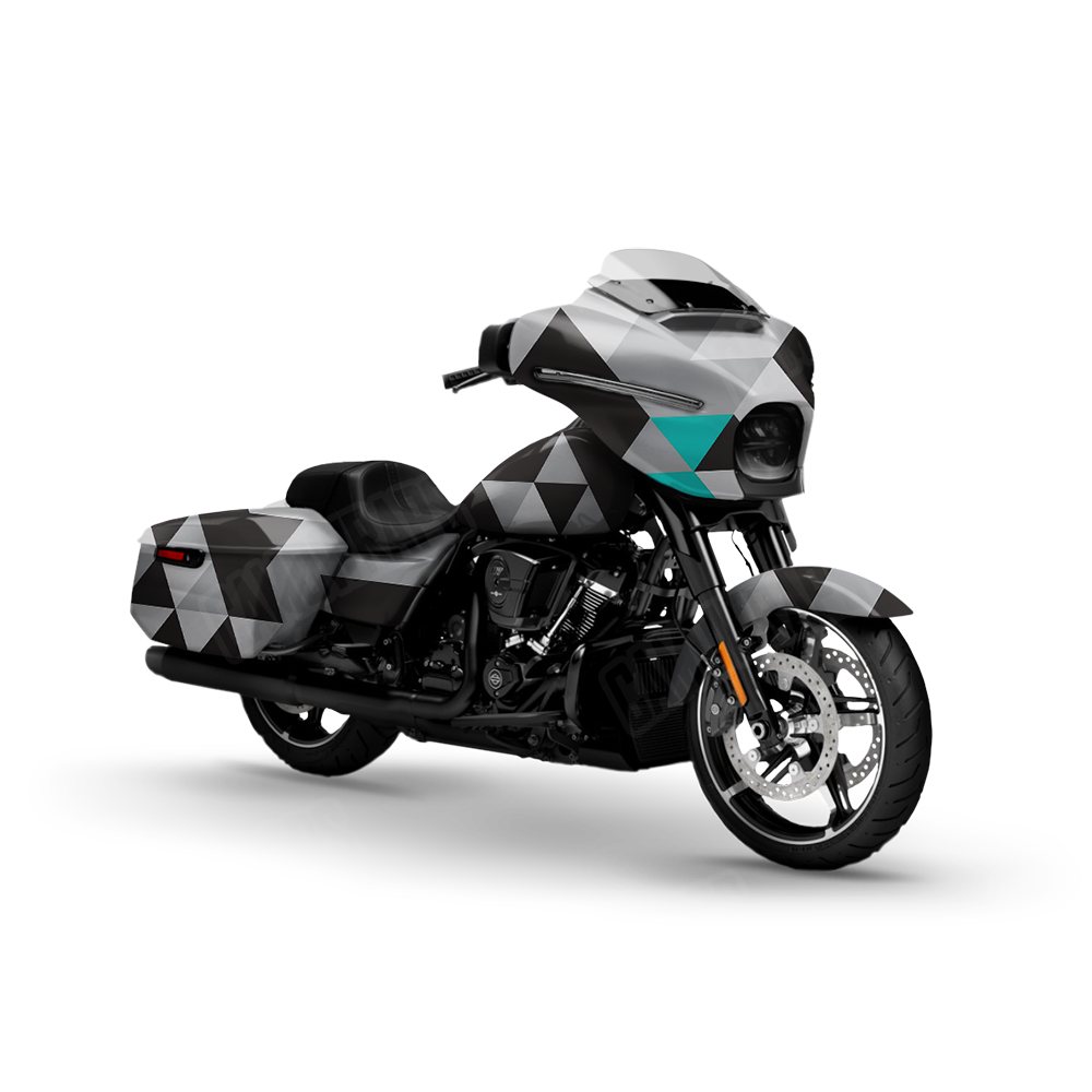 Triangle Urban Tiffany Blue Motorcycle Wraps